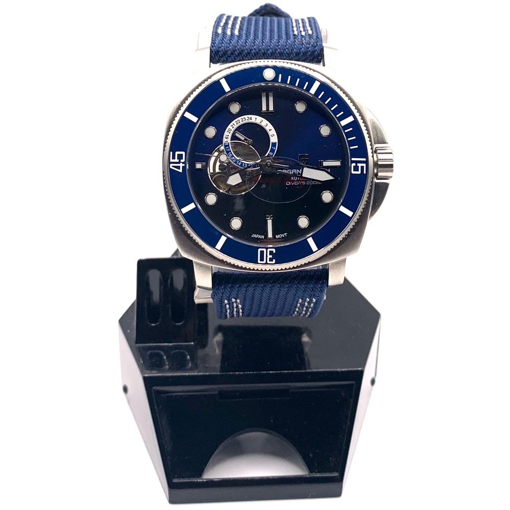 Classic Men’s Automatic Open Heart Chronograph Watch New Unworn